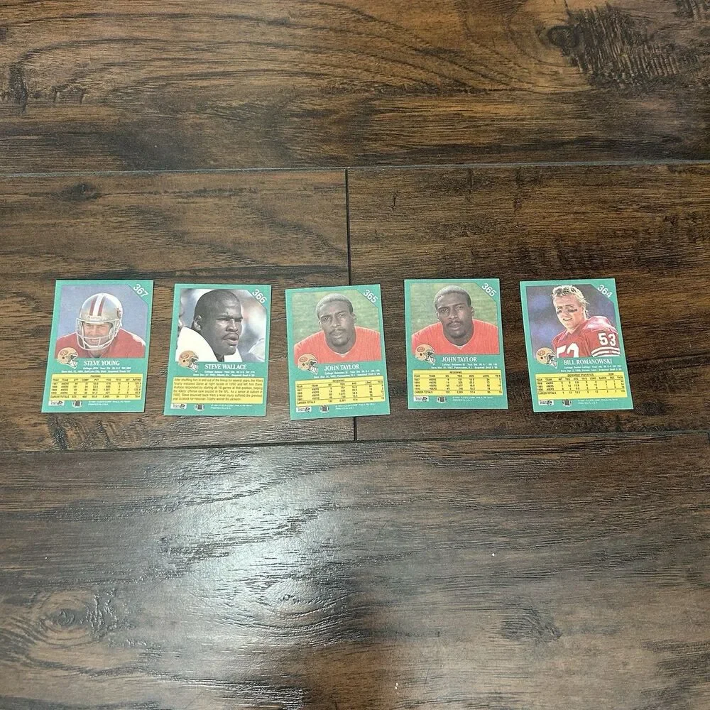 1991 San Francisco 49ers Football Card Lot Of  5 Trading Cards